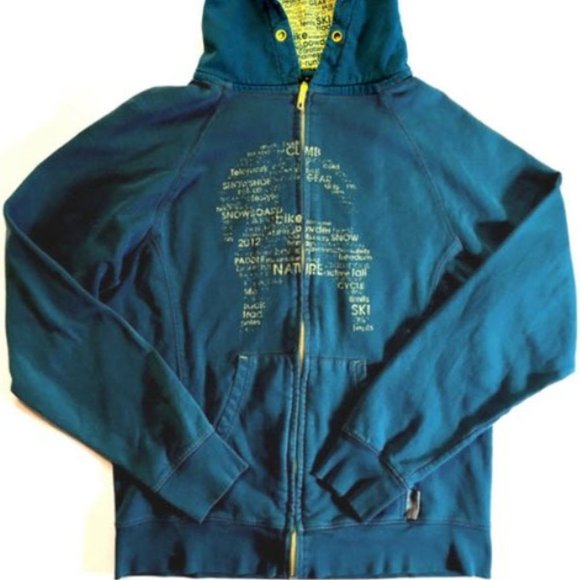Backcountry Jackets & Blazers - *3/$25* Teal & Lime Green Backcountry Goat Hoodie